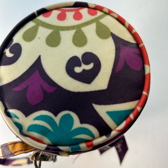 Vera Bradley multi color floral insulated zipper bottle holder travel bag - Picture 6 of 7